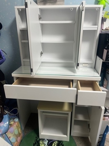 【中古】美品　ニトリ　三面鏡ドレッサー13,000