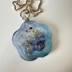 レジン キーホルダー みずいろ　の画像