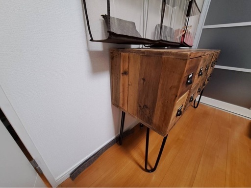 ヴィンテージ風収納家具　引き出し12個