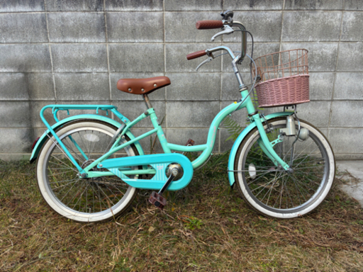 子ども自転車　20インチ　ミントグリーン