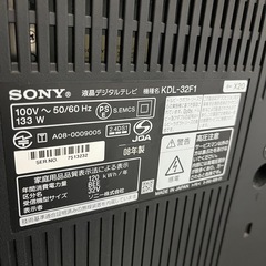 【取引中】SONY KDL-32F1　32型液晶テレビの画像