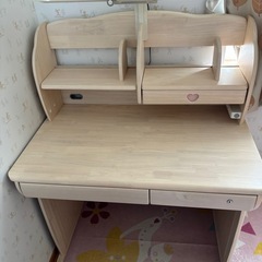 女の子　コイズミ　学習デスク　美品の画像