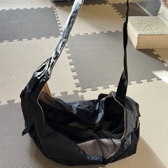 ワンコお散歩バッグ　リード付きの画像