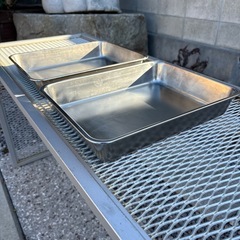 購入者様が決まりました。ステンレスバット2枚セットの画像