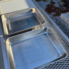 購入者様が決まりました。ステンレスバット2枚セットの画像
