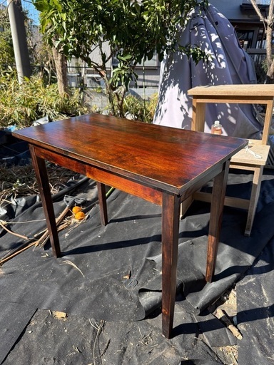 CHERRY 木製シャートップテーブル 引き出し2杯 業務用デスク