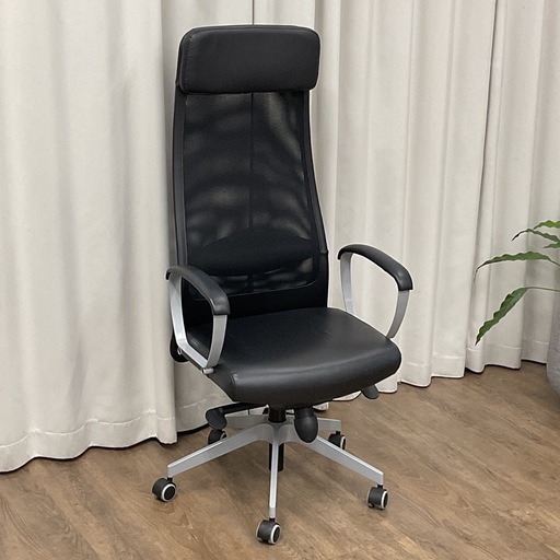 KA-11【新入荷　リサイクル品】IKEA マルクス　オフィスチェア　黒