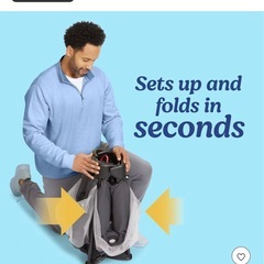 グレコ　プレイヤード　ベビーベッド　キャスター付　折りたたみの画像