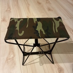 迷彩 折りたたみアウトドアチェア　2個セットの画像