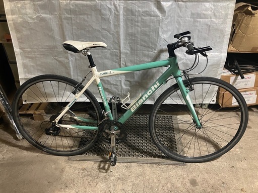 最終値下げ！！【Bianchi ROMAⅡローマ2 フレームサイズ約500㎜ 3×8 段変速】すぐお乗り頂けます！一部地域送料無料！防犯登録別途600円（必須）