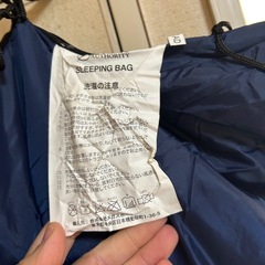 寝袋　キャンプ用　シュラフの画像