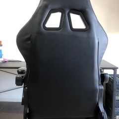 【キズあり】ゲーミングチェア オットマン付き ゲームチェア の画像