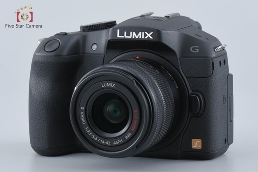 【中古】Panasonic パナソニック LUMIX DMC-G6W ダブルズームレンズキット ブラック