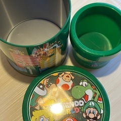 USJ サーティワン スーパーマリオ 土管 空き缶 ケース 2つセット 置物飾りの画像