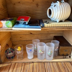 昭和レトロ　コップ　灰皿　カセットケース　その他色々の画像