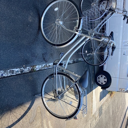 丸石サイクル　物置保管　２７インチ
