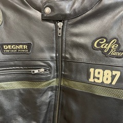 DEGNER(デグナー)レザージャケット　牛革　XLサイズ　シングルライダースの画像