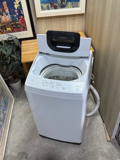 ?激安??安心保証付?❗️配送•設置?❗️♻️処分撤去♻️ HITACHI 5KG 2022年式　SLIM& COMPACT‼️