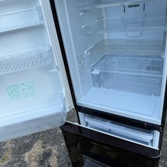 【希少】SHARP3ドア冷凍庫★自動製氷機能　おしゃれなブラウン♪どっちもドア　350Lクラスの画像