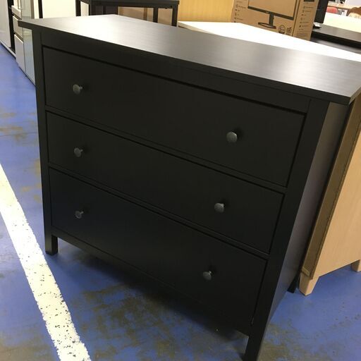 ★リユースのサカイ横浜南店★YM1771 IKEA チェスト ブラック W108×D50×H96 クリーニング済み