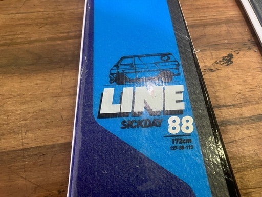 【バナナ苫小牧】中古品 秀岳荘 スキー LINE SICKDAY88 172cm ビンディング付き