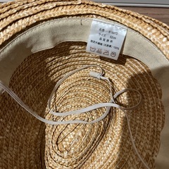 キッズ　麦わら帽子　52cm 小さい子向けサイズの画像