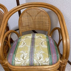 籐の椅子　座椅子　ロータイプの画像