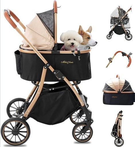 ※終了※★極美品★⭐︎amazonより安く⭐︎MILA&LOUIS ペットカート 分離・取り外し可能！防水生地