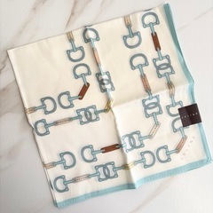 ☆現金払い可能☆ 【新品未使用品】CELINE  馬具柄ハンカチ 大判ハンカチ ミニスカーフ の画像