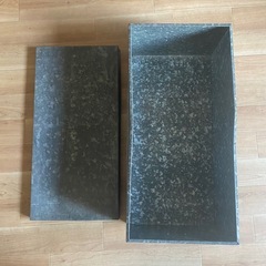 昭和インダストリアルヴィンテージ トタン収納箱 昭和レトロ 道具箱 衣装ケース大の画像