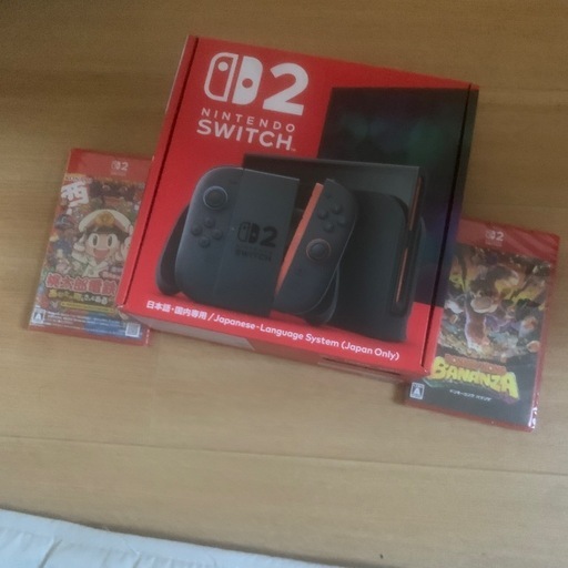 新品未使用Switch２本体とソフト2本