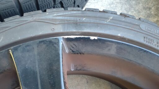 スタッドレスタイヤ・ホイール４本　205/45R17　ダンロップWINTERMAXX　BORBET typeF 17インチ 5H 11