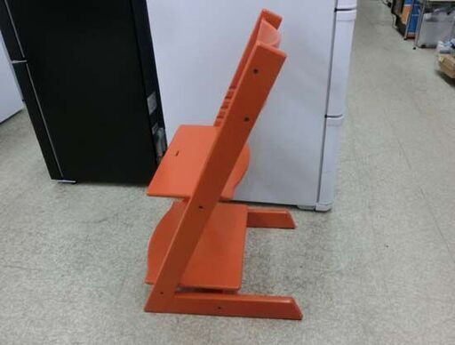 木製ベビーチェア ストッケ トリップトラップ  STOKKE TRIPPTRAPP オレンジ 食事椅子 成長椅子 ハイチェア 札幌市 西野店 木製ベビーチェア ストッケ トリップトラップ STOKKE TRIPPTRAPP