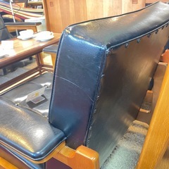 希少 オールドカリモク　Kチェアワイドアーム　1シーターの画像