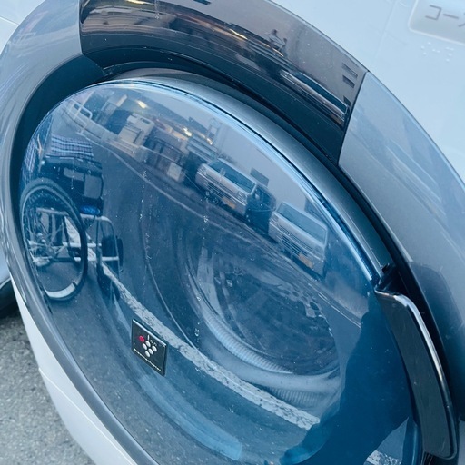 《売約済》ES‑S7D‑WL 19年製 SHARP シャープドラム式洗濯乾燥機 洗濯7kg 乾燥3.5kg プラズマクラスター ヒーターセンサー乾燥 左開き ドラム式洗濯機 中古家電 洗濯機 洗乾機 washer dryer drum type left opening 7kg 3.5kg reuse recycle　おすすめ　オススメ　一人暮らし　1人暮らし　二人暮らし　2人暮らし　3人家族　三人家族　四人家族　4人家族　中古 ②