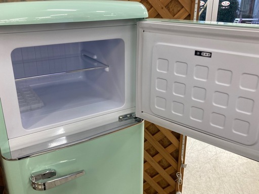 【愛品館江戸川店】保証充実 オーヤマ 2022年製 114L 2ドア冷凍冷蔵庫 PRR-122D-LG