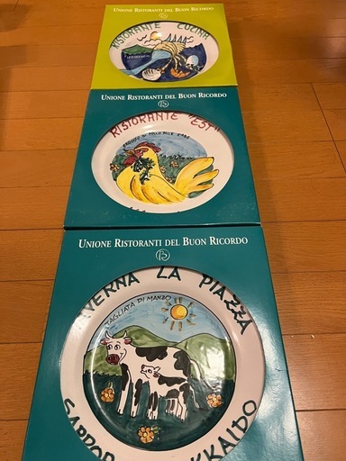 ブオンリコルド　BUON RICORDO 非売品　絵皿　イタリア　4枚セット 完売】ブオン リコルドのオリジナル絵皿 | イタリア好き