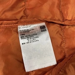 150 キッズユニクロジャンパーダウン　2点セットの画像