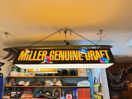 MILLER GENUINE DRAFT プールランプ ビリヤード ライト ビンテージ プールバー 照明 店舗什器  USA