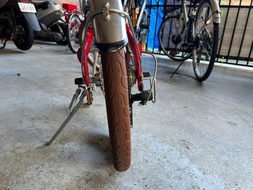 FIAT 折りたたみ自転車 20インチ 赤／変速付き・街乗りに最適【現状渡し】