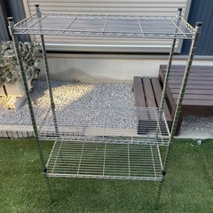 スチールラック　高さ120セッチ　奥33セッチ　幅33セッチ　中古の画像