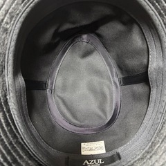 ★新品★AZUL by moussyアズール　黒 フェルトハット　ウールハットの画像