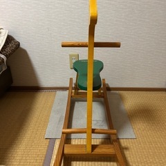 木製遊具　キリンの乗り物の画像