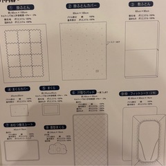 ベビー布団10点セット　ミニサイズの画像