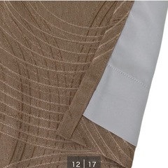 ニトリ 裏地付き遮光1級・遮熱ジャカードカーテン（PK001 ブラウン）100×178cm 2枚組 美品 の画像