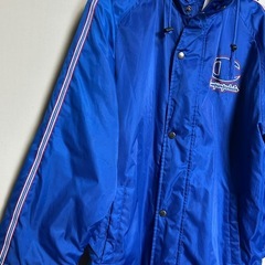 championフード付きベンチコート青150cmの画像