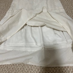 チャオパニック　ホワイト フレアロングスカートの画像