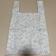 花柄エコバッグ　ハンドメイド品の画像
