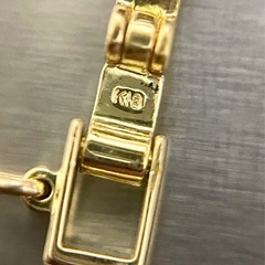 K18 ダイヤモンド付デザインブレスレットの画像