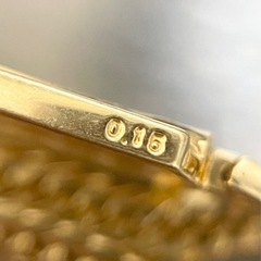 K18 ダイヤモンド付デザインブレスレットの画像